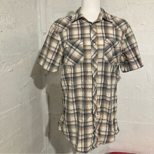 Bullhead pearl button western wear shirt Medium